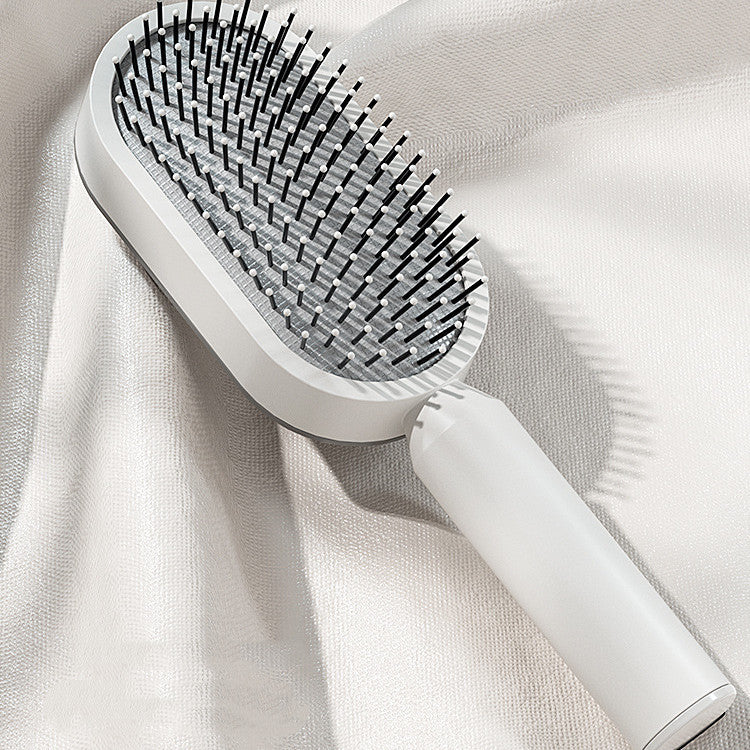 Self Cleaning Hair Brush For Women One-key