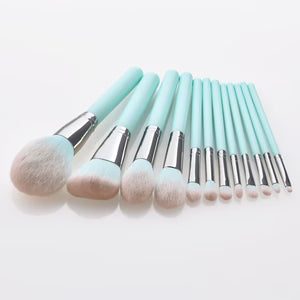 12 Light Blue Makeup Brush