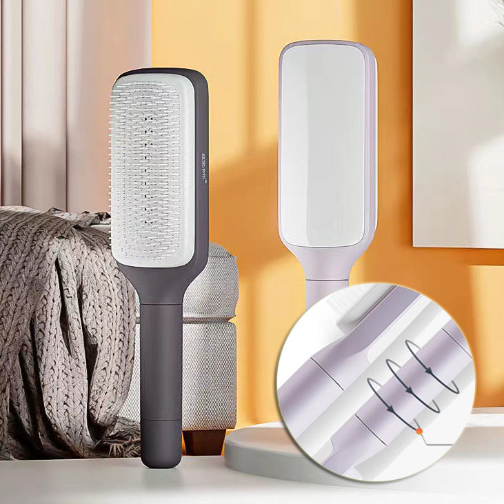 4‑in‑1 Self‑Cleaning Hair Brush Anti‑Static Massage Comb