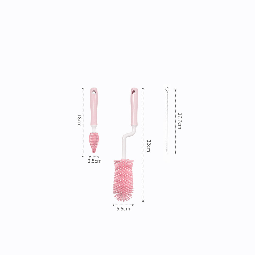 Silicone Baby Bottle Brush Set