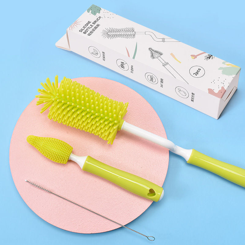 Silicone Baby Bottle Brush Set