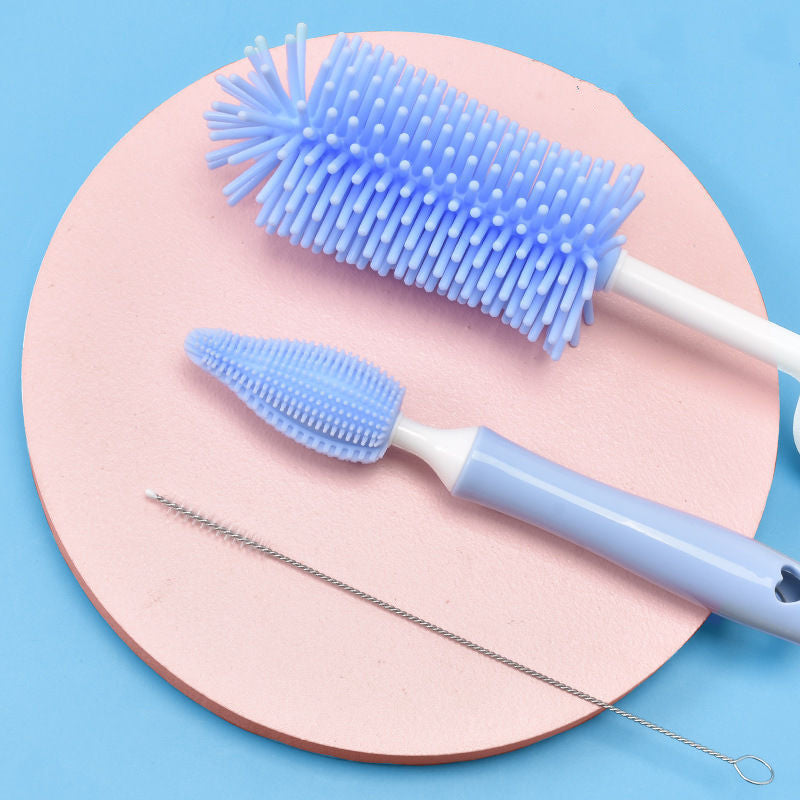Silicone Baby Bottle Brush Set