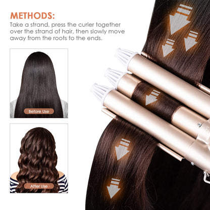 Three-Cylinder Ceramic Iron Big Wave Ceramic Curling Iron
