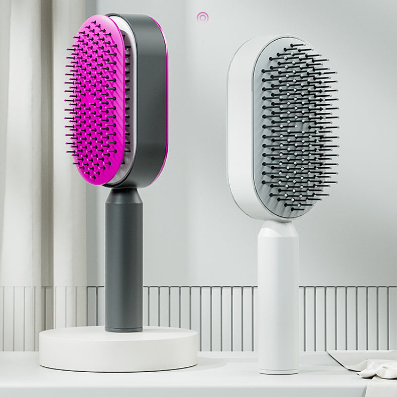 Women’s 3D Self-Cleaning Hair Brush – Scalp Massage Comb to Boost Hair Growth & Reduce Hair Loss