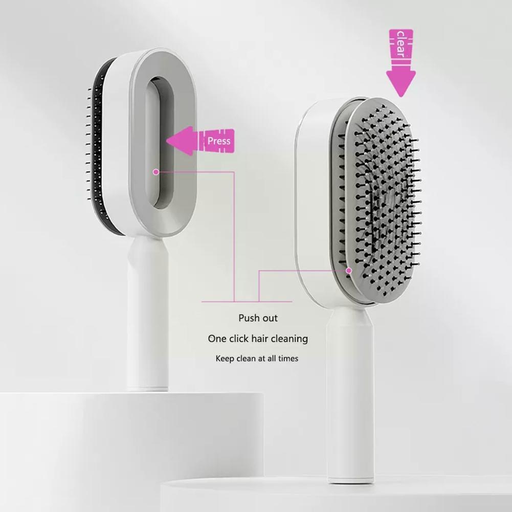 Women’s 3D Self-Cleaning Hair Brush – Scalp Massage Comb to Boost Hair Growth & Reduce Hair Loss