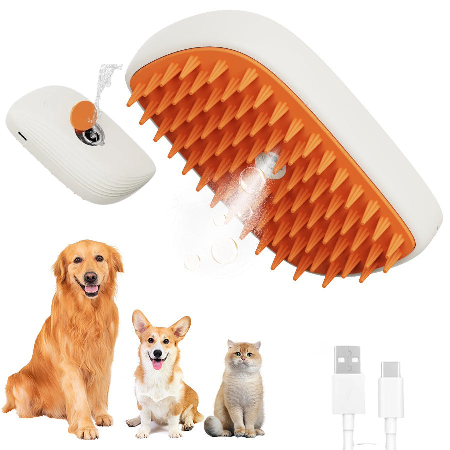 Cat & Dog Grooming Comb with Spray & Massage USB Rechargeable