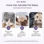 Pet Eye Wipes 200 Count Tear Stain Remover for Dogs & Cats