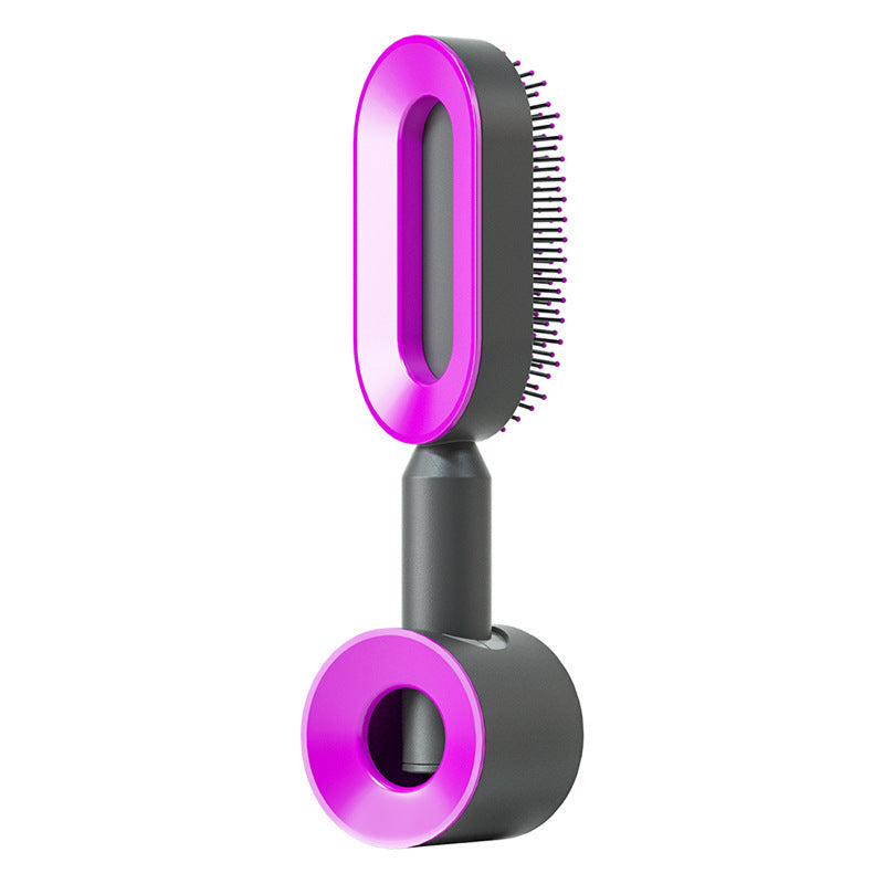 Self Cleaning Hair Brush For Women One-key