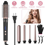 Professional Curling Iron Set – 5 Interchangeable Barrels