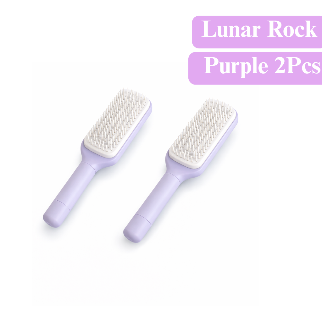 4‑in‑1 Self‑Cleaning Hair Brush Anti‑Static Massage Comb