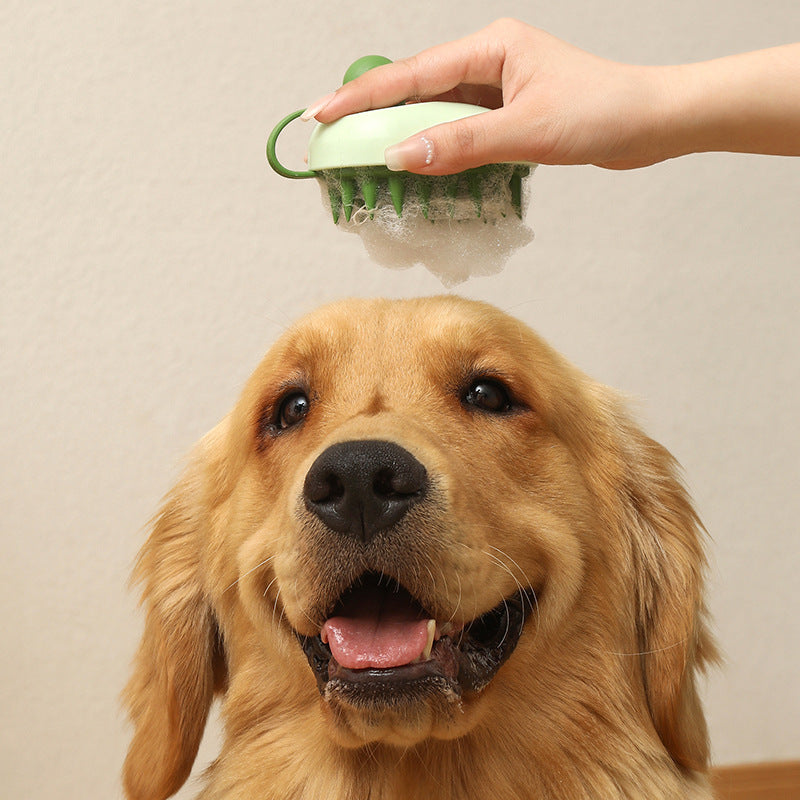 Soft Silicone Pet Hair Remover Handheld Bath & Massage Brush