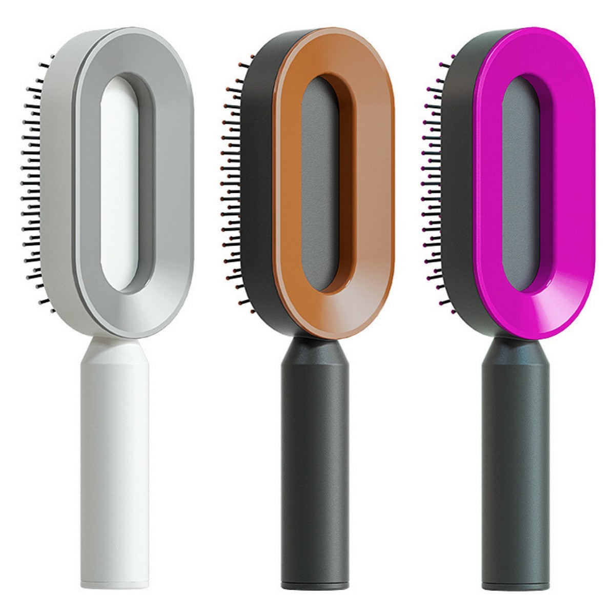 Self Cleaning Hair Brush For Women One-key