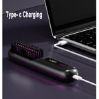 2‑in‑1 Wireless Hair Straightener Brush Fast Heating Curler