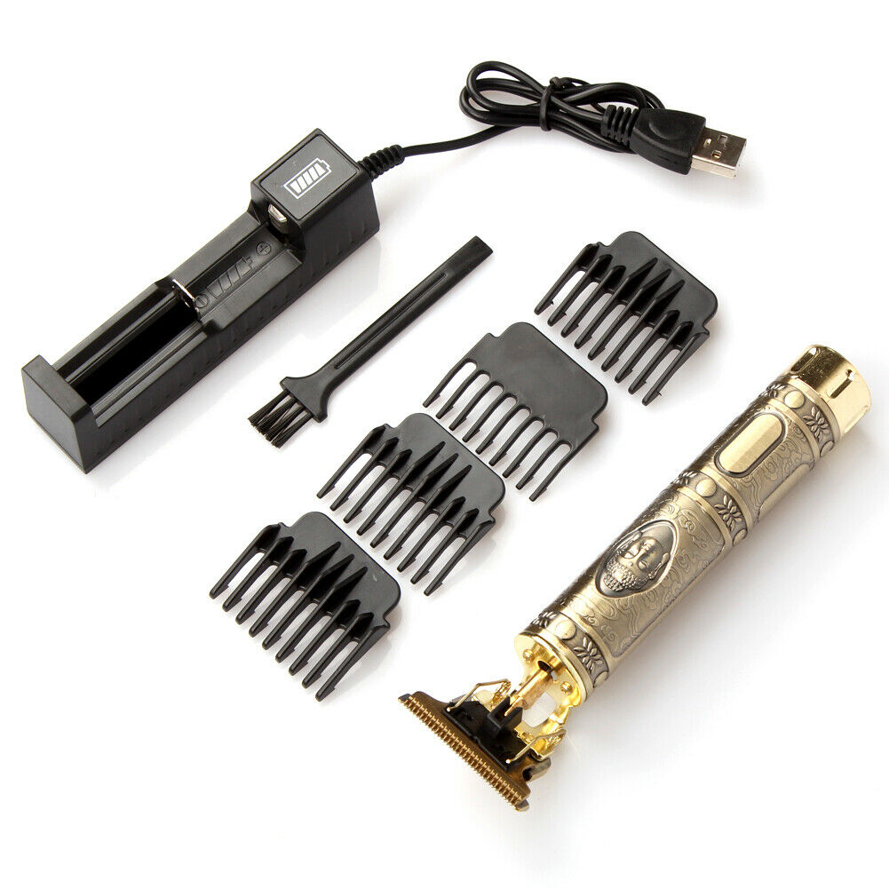 USB Rechargeable Hair Clippers Professional Beard Trimmer & Shaver for Men