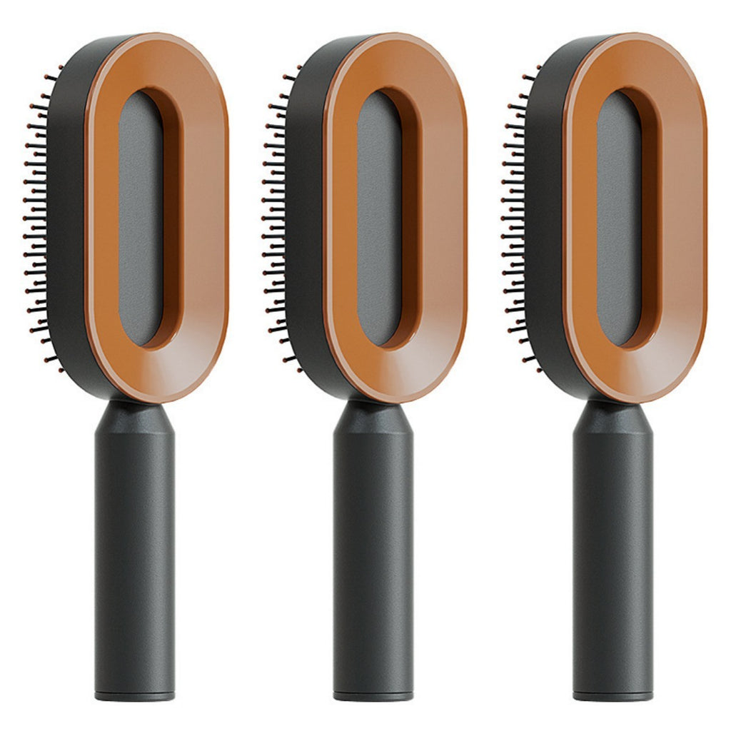 Self Cleaning Hair Brush For Women One-key