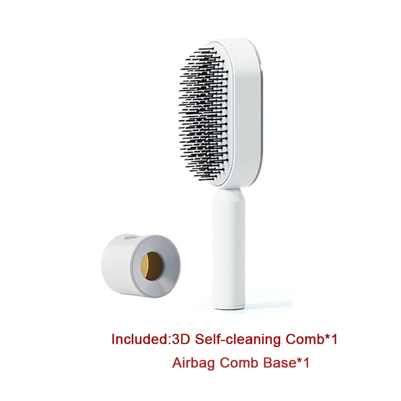 Self Cleaning Hair Brush For Women One-key