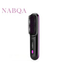 2‑in‑1 Wireless Hair Straightener Brush Fast Heating Curler