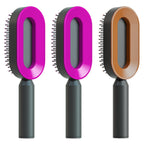 Self Cleaning Hair Brush For Women One-key