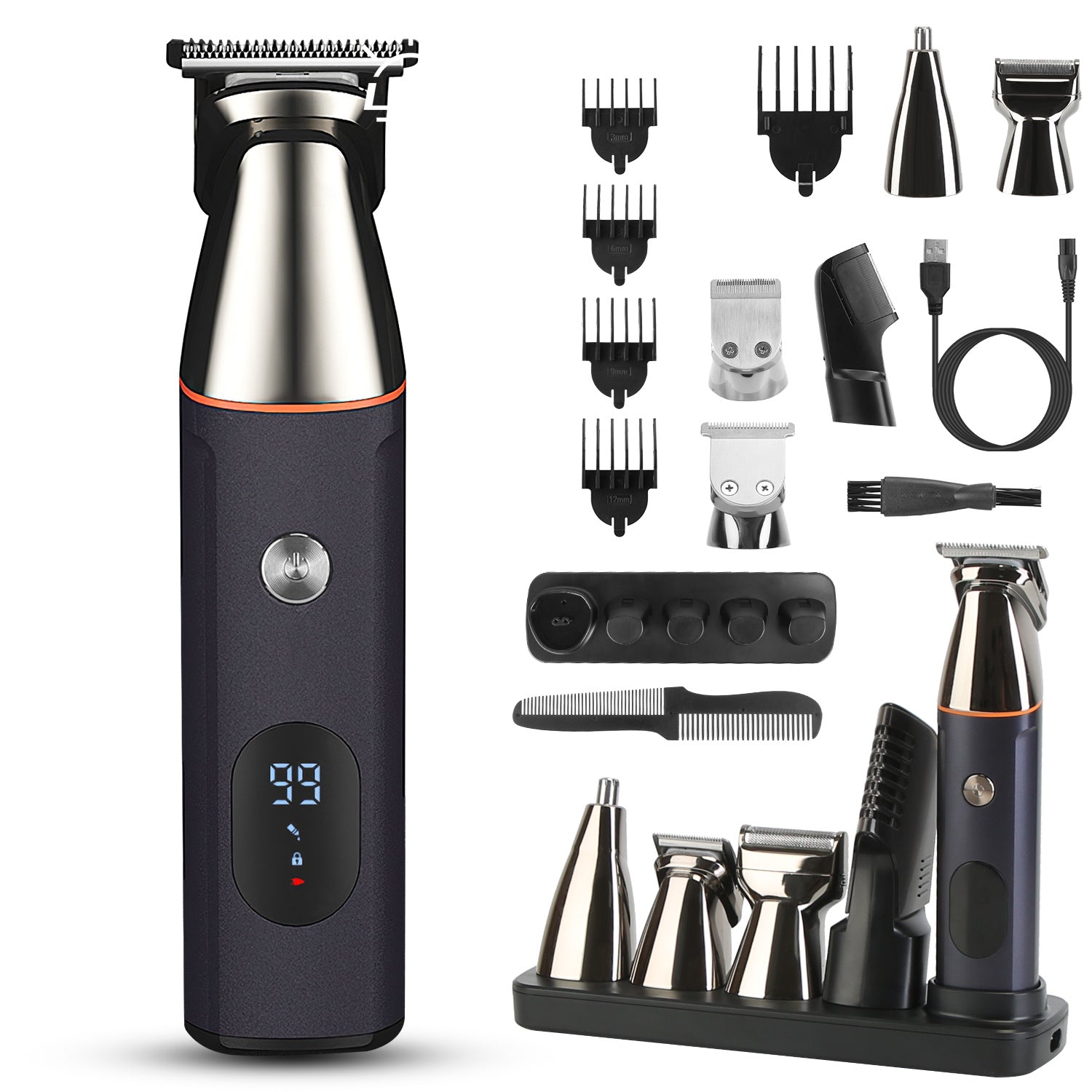 All In One Beard Trimmer For Men With 5 Trimmer
