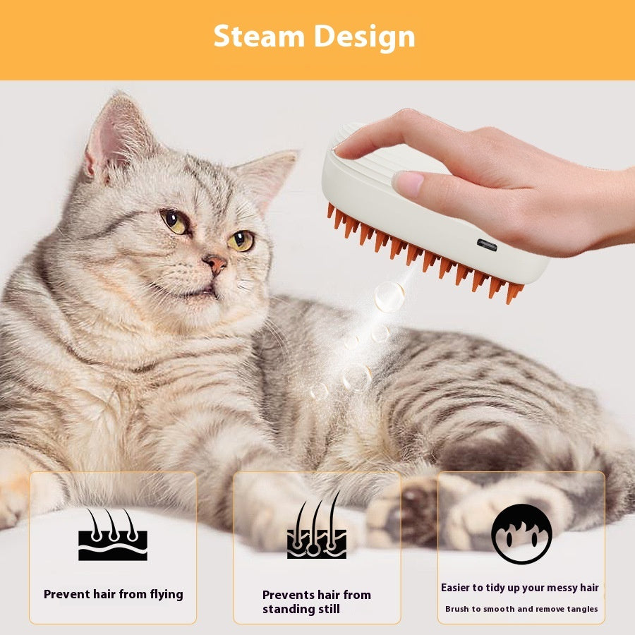 Cat & Dog Grooming Comb with Spray & Massage USB Rechargeable