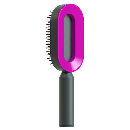 Self Cleaning Hair Brush For Women One-key