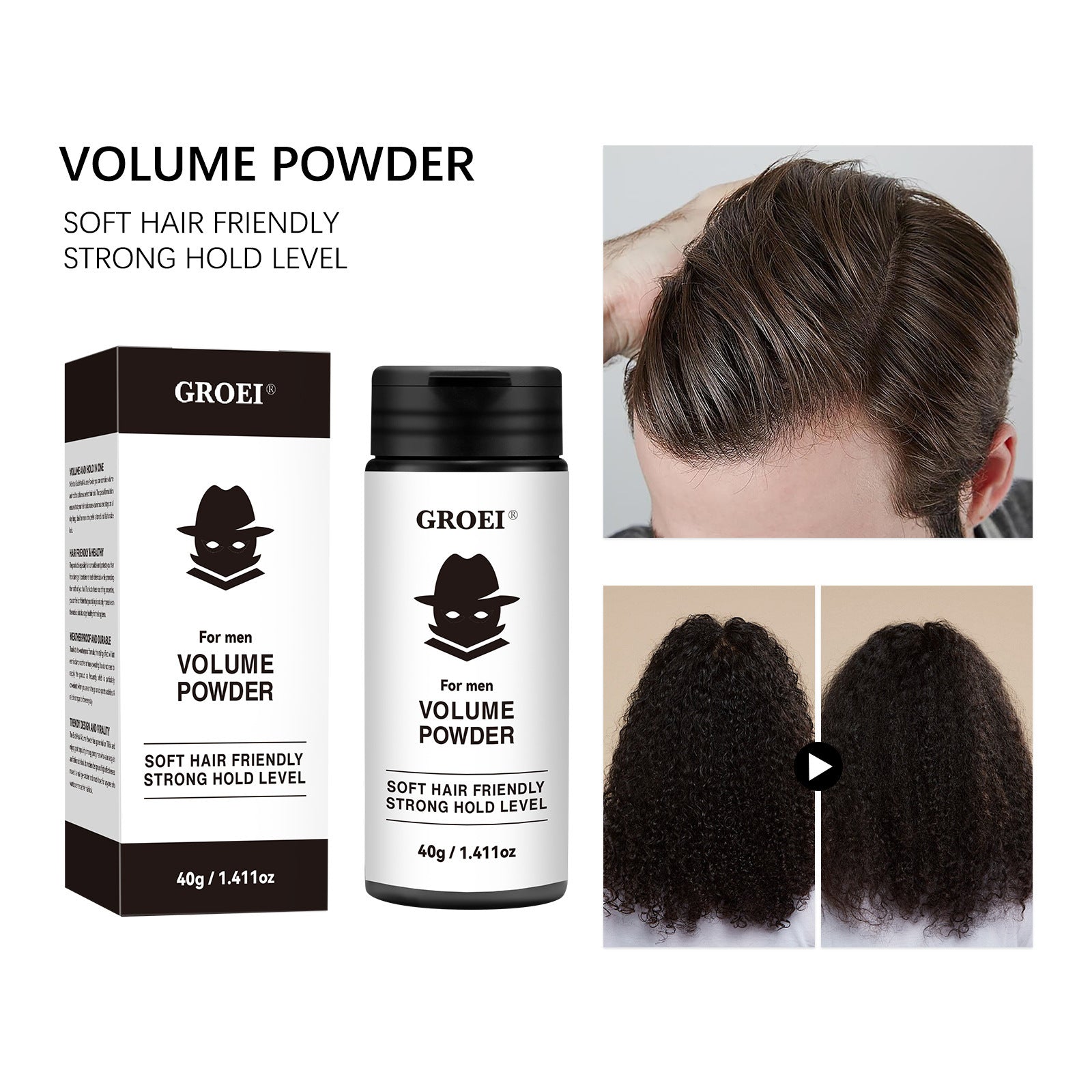 Hair Styling Powder Disposable Oil Control Fluffy