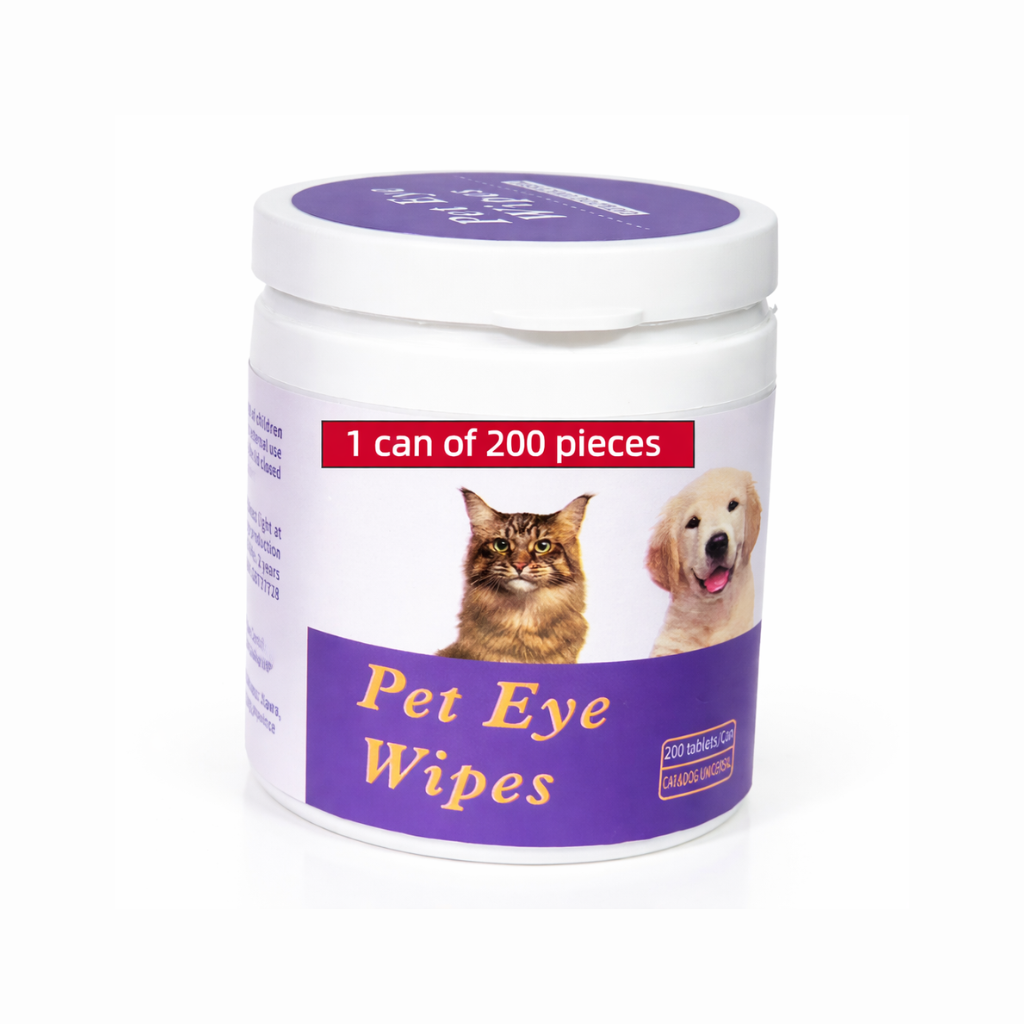 Pet Eye Wipes 200 Count Tear Stain Remover for Dogs & Cats