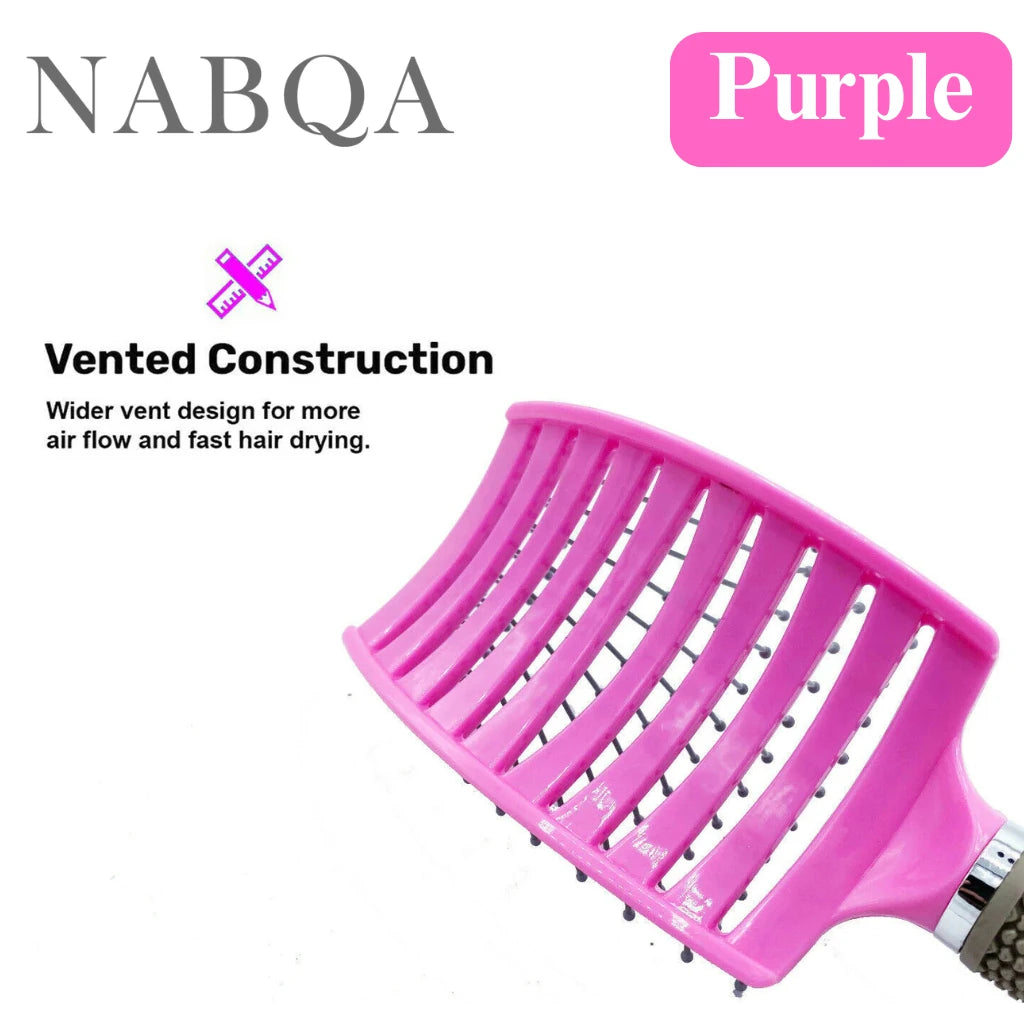 Women’s Hair Brush Anti‑Static Nylon Comb