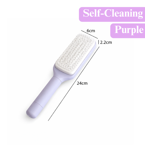 4‑in‑1 Self‑Cleaning Hair Brush Anti‑Static Massage Comb